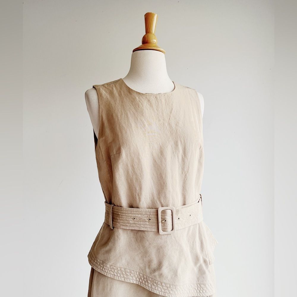 BANANA REPUBLIC | Linen Blend Peplum Utility Dress | Multiple Sizes - Picture 10 of 14